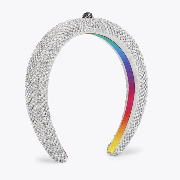 KURT GEIGER VERY SPARKLY CRYSTAL HEADBAND Silver - Picture 10 of 17